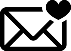 Mail With Heart Vinyl Svg File, Free Vectors File
